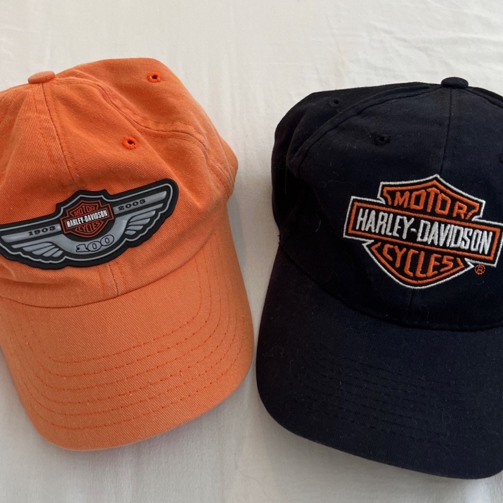 Harley Davidson ORANGE ONE ONLY Unisex Adjustable Baseball Cap Hat Mens Womens